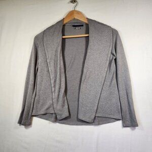 Vintage Simply Styled Gray Open Front Shawl Collar Cardigan Sweater  y2k